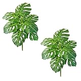 Natligard Kunstpalme Kunstpflanze Groß Palme Kunstbaum，67cm Hoch 12 Zweige Tropische Aesthetic Deko Outdoor Wohnzimmer Schlafzimmer Badezimmer außenbereich Büro Garten Hochzeit Party Deco