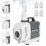 Boxtech Wasserpumpe 3500L/H - 55W Teichpumpe,Pond Fountain Pump,Water Pump,Filter pump bachlaufpumpe für Garden,Aquarium