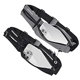 2er Set Laufgürtel, Anwendbar auf Hüfttasche Bauchtasche Sport Lauftasche Hüftgürtel Fitnessgürtel Running Belt für Reisen handytasche Joggen Radfahren Outdoor Laufgürtel für Handy unter 6,7 Zoll