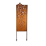 Schild Gartenschild Edelrost Rost zum Einstecken rostige Gartendeko Blumen Blüten Dekoration Beetstecker Gartenstecker (Blüten)