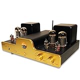 Dared I30BT Stereo-Integral röhrenverstärker,Verstärker für Röhren, Tube Amplifier, Bluetooth, USB/DAC- und Line-Eingang, Kopfhörerausgang, Ausgangsleistung 30WX2