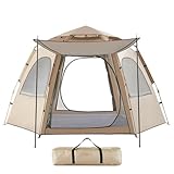Pop-Up-Campingzelt, wasserdicht, automatisches Kuppelzelt für 5–8 Personen, tragbare, atmungsaktive Campingzelte, sofortige Zelte, einfache Einrichtung für Wandern, Bergsteigen, Outdoor, Camping
