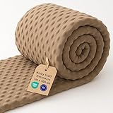 Stoff Meterware Minky Stoffe zum Nähen 1 M - Plüschstoff Nähstoff Polyester Plüsch Fabric Kinderstoffe Dekostoff Nähstoffe ideal für Textilien Sewing Material mit Oeko Tex Beige