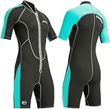 Cressi Damen Neopren Shorty Lido, türkis/blau, 42, LV457004