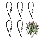 Einstellbare Pflanzenbindungen - Baumstützgurte, Anlagenkabelbänder zur Stütze | Hochleistungsflexible Pflanzen drehen Krawatten | 5 Wiederverwendbares Baumtraining -Strauch -Bindungswerkzeug für Gart