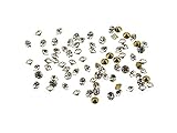 100 Strasssteine in silber, 2 mm