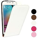 Roar Handy Hülle für HTC One M8, Handyhülle Weiß, Tasche Handytasche Schutzhülle Flip Case mit Magnet-Verschluss