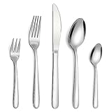 Bestdin Besteck Set, 30 teilig Besteck Set 6 Personen, Edelstahl Besteckset mit Messer Gabel Löffel, Hochwertiges Edelstahlbesteck, Hochglanzpoliert&Spülmaschinenfest.