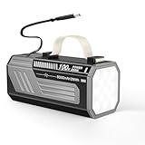 Cuzar Laptop Powerbank, 80000mAh 100W USB-C, Integriertes + einziehbares Kabel, Tragbares Externer Akku kompatibel mit iPhone, Tablets, iPad, Samsung (grau)