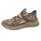 Generisch Wanderschuhe Herren Atmungsaktiv Bergschuhe Weich Dicke Sohle Walkingschuhe Leichtgewichts Trekkingschuhe Freizeit Outdoorschuhe Sneaker Bequem Barfußschuhe rutschfeste Zehenschuhe