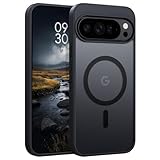 YINLAI für Google Pixel 10 Pro XL Hülle Kompatibel mit MagSafe,Handyhülle Magnetisch Cover Case Translucent Matt Stoßfest Schutzhülle für Google Pixel 10 Pro XL 6.8',Schwarz