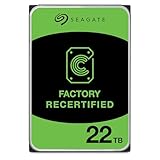 Seagate Exos X22 22TB Interne Festplatte – Factory Recertified – 3.5 Zoll SATA 6 Gbits/s 512MB, ST22000NM000C (Generalüberholt)