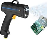 WIANQIAN Tragbare Antistatik Pistole, Handgehaltene Antistatische Druckluftpistole, Handgehaltene Antistatische Pistole, Effektive Staubentfernung, DC 24V, Abzugssperrfunktion B-Nozzle