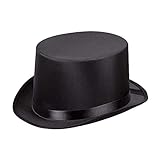 Boland - Hut Gala, Zylinder, Einfassband, elegant, Filz, 20er Jahre, Gatsby, Karneval, Halloween, Fasching, Mottoparty, Verkleidung, Theater