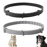 UIEXAY 2 Stück Flohhalsband Für Katzen,Flohhalsband Hunde Klein,Zeckenhalsband Für Katzen,Zecken Flohschutz Halsband,Zecken Flohband Katze,Floh Zeckenhalsband FüR Hunde Und Katzen