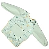 Gogogmee Wasserdichte Malschürze für Langen Ärmeln und Großer Tasche Lätzchen für Mädchen und Jungen Wiederverwendbar Leicht Anzuziehen zum Malen Kochen und Essen für Jahre