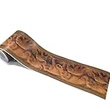 Generisch Selbstklebende Tapetenbordüre, Wasserfest und Feuchtigkeitsbeständig, Verdickte Dekorative Bordüre, Spiegelbordüren Abziehbare PVC-Wandbordüre, 10 X 1000cm-Elephant