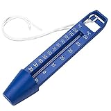 Swimmingpool-Thermometer schwimmender skalierter tragbarer 0-50 ℃ Temperaturmesser wasserdichtes Messgerät mit Lanyard für Pools Spa Whirlium Aquariumteich