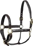SIE Tack English Horse Lederhalfter geflochten braun (Cob)