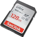 SanDisk Ultra 128GB SDXC Memory Card, Up to 120 MB/s, Class 10, UHS-I, V10