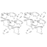 IMIKEYA 2 Sätze Abschlusssaison Schablone Keksdose Wiederverwendbare Keksformen Kuchen Backgestell Ausstechform Glückskekse Dekorieren Teig Keksringe Rostfreier Stahl Silver 8 Stück * 2