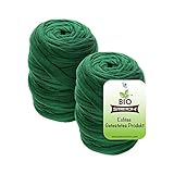 Biostretch, weiche, Dehnbare Gartenschnur | Umweltfreundliche stützende Pflanzenbinder | Smarte verdrehungsfreie Pflanzenbinder | Flexibles zuschneidbares Pflanzenband (20m Bio-Rolle (grün) x 2)