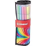 STABILO - Premium-Filzstift - Pen 68 - ARTY - 25er Rollerset - mit 25 verschiedenen Farben