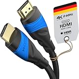 KabelDirekt – 4K HDMI-Kabel – 10m – Entwickelt in Deutschland – Für jedes HDMI Kabel Setup (4K@60Hz, High Speed HDMI mit Ethernet, Blu-ray, PS5, Xbox Series, Switch)