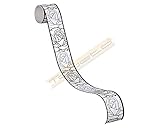 A.S. Création selbstklebende Bordüre Stick ups 5,00 m x 0,05 m grau schwarz weiß Made in Germany 905024 9050-24