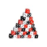 Sechsseitige Würfel mit runden Ecken, Rollenspiel, Mathematikzählen, Lehrwerkzeug für Brett, KTV, Party, mehrseitiges Tischzubehör für Rollenspiele, 36 Stück