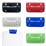 5 Stück Taschenlocher Set, Mini Locher Klein für Schule & Büro – Portable Locher für Ordner, Papier, Karton, Fotos