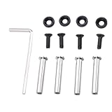 EIMSOAH Computerkoffer Lüfterschrauben, Farbanodisierung, Edelstahl -PC -CPU -Kühllüftermontage -Schraubenkit mit Unterlegscheiben für PC (Schwarz)