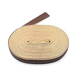 QOKLIYUI Lederriemen Gürtelherstellung Lederband DIY 2cm breit, leichter Kaffee
