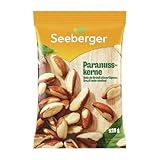 Seeberger Paranusskerne 1x125g: Große, ganze Kerne des Paranussbaums mit erdig nussigem Aroma - als Snack und zum Backen und Verfeinern von Speisen - roh, naturbelassen, vegan