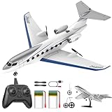 DEERC G650 RC Flugzeug Privatjet, 3 Kanal Fernsteuerungsflugzeug, 2,4 GHz, 6-Achsen-Gyrostabilisator, RTF Hobbysegler, einfach zu fliegen für Anfänger, Kinder und Erwachsene
