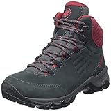 Mammut Damen Nova IV Mid GTX Trekking-& Wanderschuhe, Black-Blood red, 40 EU