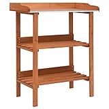 INLIFE Pflanztisch 76x37x89 cm Tannenholz