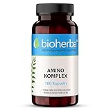 300 Aminosäuren Komplex hochdosiert Kapseln – Premium Energie-Booster Unterstützung beim Muskelaufbau und umfassende Aminosäuren Nahrung BIOHERBA