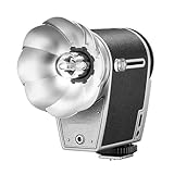 Vituord Aufsteckblitz Im Vintage-Stil Mit Silberreflektor, Farbtemperatur 6200 K ± 300 K, 28 Mm Brennweite, Wiederaufladbar, Für DSLR- Und Filmkameras
