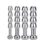 Roluck Edelstahl Harnröhren Dilatatoren Set Metall Katheter Penis Plug für Männer Harnröhren Stimulation Masturbation (B)