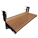 Klappbarer Balkongeländertisch, platzsparend, multifunktional, hängender Schreibtisch für den Innen- und Außenbereich, kleiner Serviertisch für Terrasse, Garten, Veranda, 100 x 25 cm