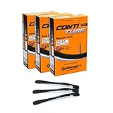 3er Set Continental Fahrradschlauch Race 28 Zoll SV 42mm (20/25-622/630) + 3 MSZweirad Reifenheber