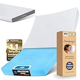 Arensberger Matratze LINA 140x200cm Höhe 11cm | NANOCELL® Gel-Schaum | Mittelfest H3 | Premium-Bezug 240g/m² | 60°C waschbar | Kaltschaum-Matratze 140x200 | Note 1,1 | Öko-Tex Zertifiziert