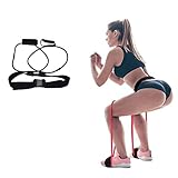 Spritumn-Home Fitness-Trainings-Widerstands-Gürtel für Beinmuskulatur, rutschfeste Trainingsbänder, Fitnessbänder für Kniebeugen/Gesäßbrücke/Ausfallen/Pilates und Yoga
