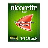 NICORETTE Pflaster mit 25 mg Nikotin – mit Nikotinpflaster Rauchen aufhören – für Phase 1 der Raucherentwöhnung bei mehr als 20 Zigaretten am Tag – 2x14 St.