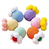 Katzenballspielzeug, Katzenspielzeugbälle – interaktives Katzenspielzeug für Haustiere im Innenbereich – interaktives Seil zum Kauen von der Jagd nach Haustierbedarf für Cha