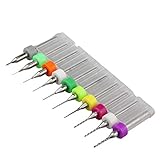 10pcs PCB CNC Print Circuit Board Carbid Micro Drill Bits Set Tool für CNC -Gravur -Mikrobohrer