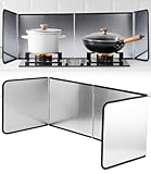 Spritzschutz Küchenrückwand, 4 seitige Spritzschutz Faltwand Küche, 76 x 29 x 30 cm Spritzschutz Küche, Fettspritzschutz Spritzschutz Herd, Geeignet für Herd, Separate Ölflecken