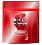 Durex Gefühlsecht Ultra Kondome – Extra dünne Spitze & mit Silikongleitgel befeuchtet – 30er Pack (1 x 30 Stück)
