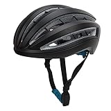 Leichter Fahrradhelm, Schlagfester Fahrradhelm für Kopfumfang 57–61 cm für Camping (Black)